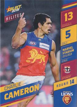 2019 Select AFL Hilites #SH14 Charlie Cameron Front